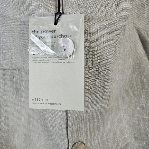 West Elm Square (Silk, Cotton & Rayon) Throw Pillow Cover Case 19.5" x 19.5" NWT - Picture 3 of 5